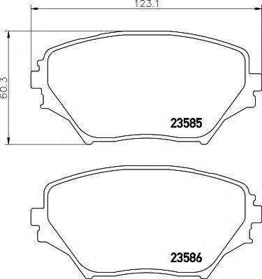 PAGID T1281 Комплект тормозных колодок, дисковый тормоз