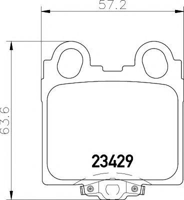 PAGID T1475 Комплект тормозных колодок, дисковый тормоз