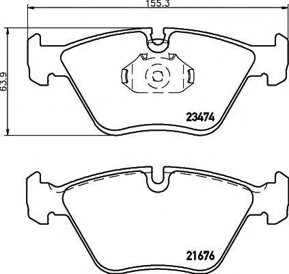 PAGID T1272 Комплект тормозных колодок, дисковый тормоз