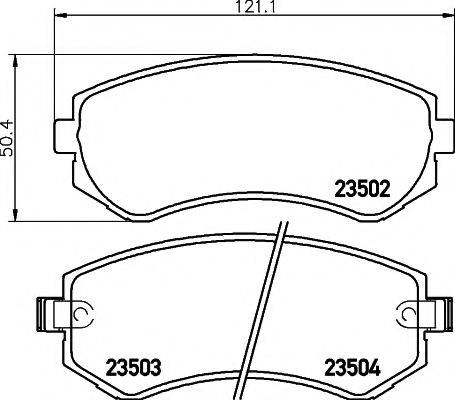 PAGID T3115 Комплект тормозных колодок, дисковый тормоз