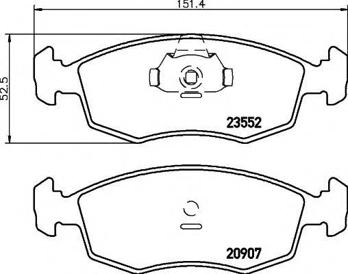 PAGID T1216 Комплект тормозных колодок, дисковый тормоз
