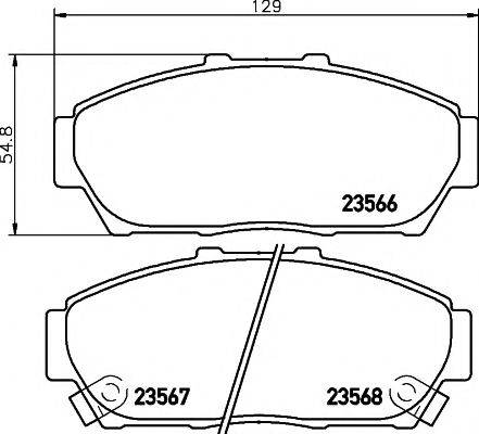 PAGID T1306 Комплект тормозных колодок, дисковый тормоз