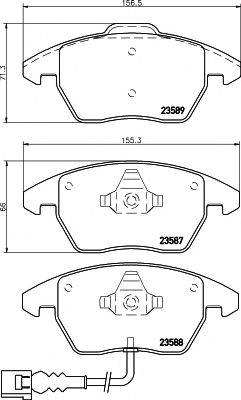 PAGID T1376 Комплект тормозных колодок, дисковый тормоз