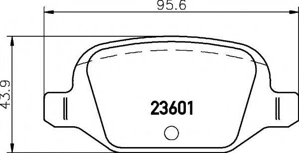 PAGID T1260 Комплект тормозных колодок, дисковый тормоз