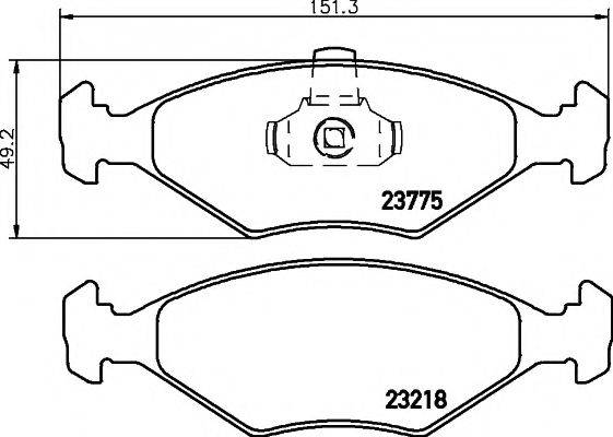 PAGID T1160 Комплект тормозных колодок, дисковый тормоз