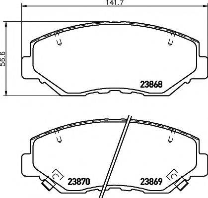 PAGID T1333 Комплект тормозных колодок, дисковый тормоз