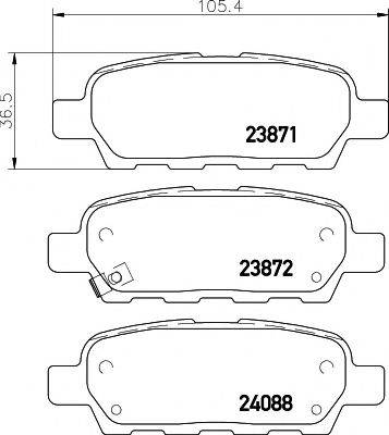 PAGID T1334 Комплект тормозных колодок, дисковый тормоз