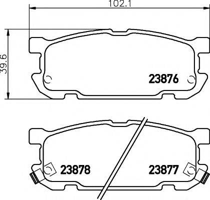 PAGID T1337 Комплект тормозных колодок, дисковый тормоз