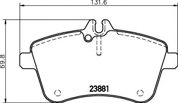 PAGID T1348 Комплект тормозных колодок, дисковый тормоз