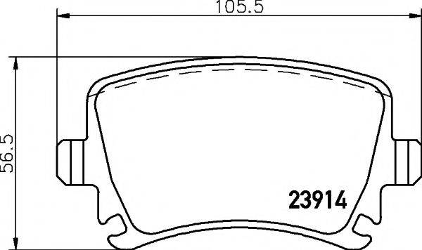 PAGID T1377 Комплект тормозных колодок, дисковый тормоз