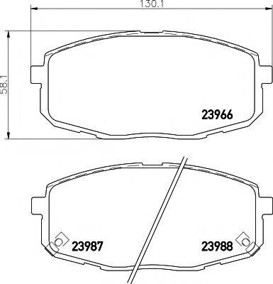 PAGID T1378 Комплект тормозных колодок, дисковый тормоз