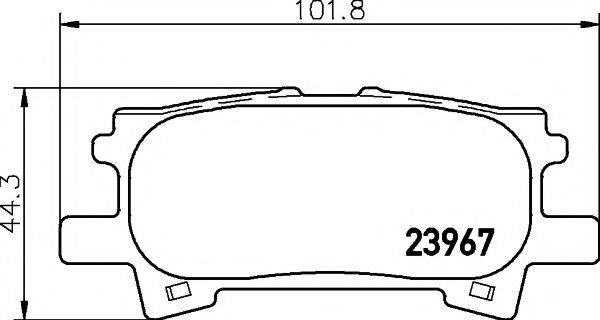 PAGID T1379 Комплект тормозных колодок, дисковый тормоз