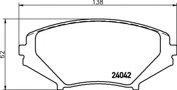 PAGID T1402 Комплект тормозных колодок, дисковый тормоз