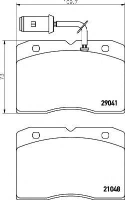 PAGID C6006 Комплект тормозных колодок, дисковый тормоз