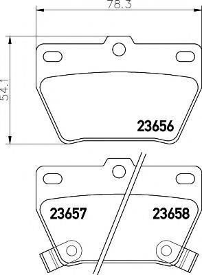 PAGID T1371 Комплект тормозных колодок, дисковый тормоз