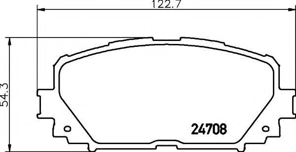 PAGID T1764 Комплект тормозных колодок, дисковый тормоз