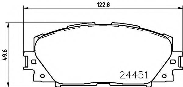 PAGID T2131 Комплект тормозных колодок, дисковый тормоз