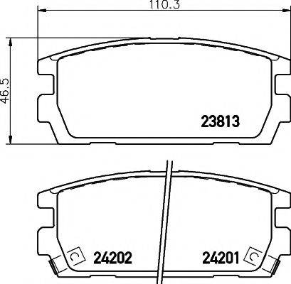 PAGID T1498 Комплект тормозных колодок, дисковый тормоз