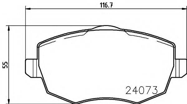 PAGID T1440 Комплект тормозных колодок, дисковый тормоз