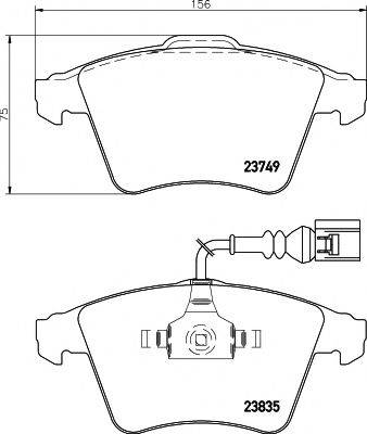 PAGID T1478 Комплект тормозных колодок, дисковый тормоз