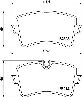 PAGID T2090 Комплект тормозных колодок, дисковый тормоз