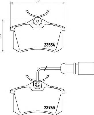 PAGID T5138 Комплект тормозных колодок, дисковый тормоз