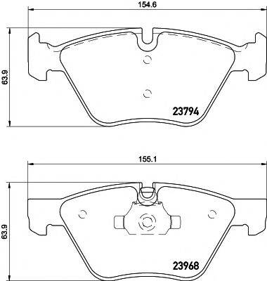 PAGID T1448 Комплект тормозных колодок, дисковый тормоз