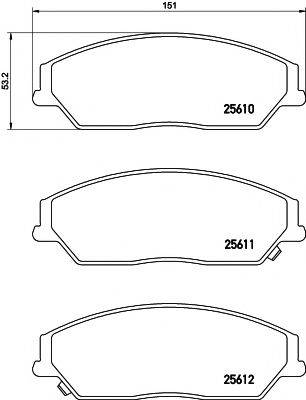 PAGID T2191 Комплект тормозных колодок, дисковый тормоз