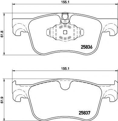 PAGID T2291 Комплект тормозных колодок, дисковый тормоз