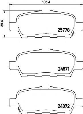 PAGID T2294 Комплект тормозных колодок, дисковый тормоз