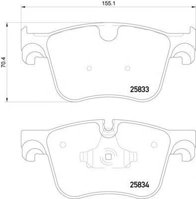 PAGID T2292 Комплект тормозных колодок, дисковый тормоз