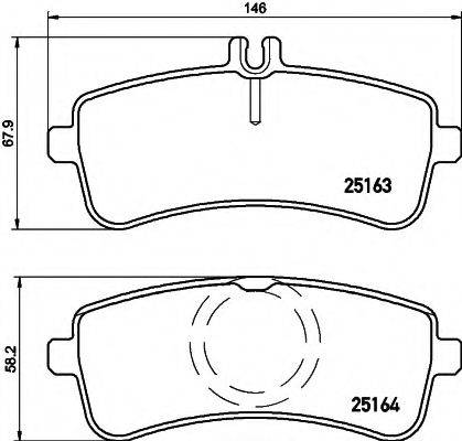 PAGID T2187 Комплект тормозных колодок, дисковый тормоз