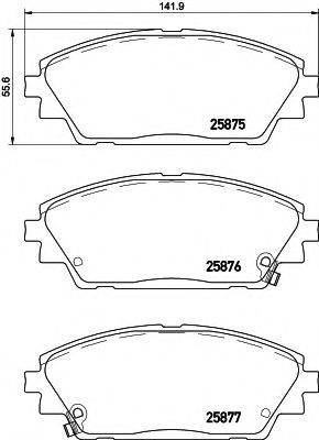 PAGID T2318 Комплект тормозных колодок, дисковый тормоз