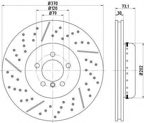 PAGID 65140 Тормозной диск