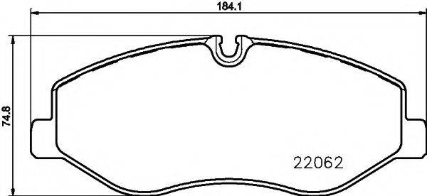 PAGID T2414 Комплект тормозных колодок, дисковый тормоз