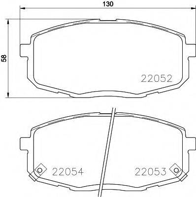 PAGID T2403 Комплект тормозных колодок, дисковый тормоз