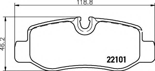 PAGID T2415 Комплект тормозных колодок, дисковый тормоз