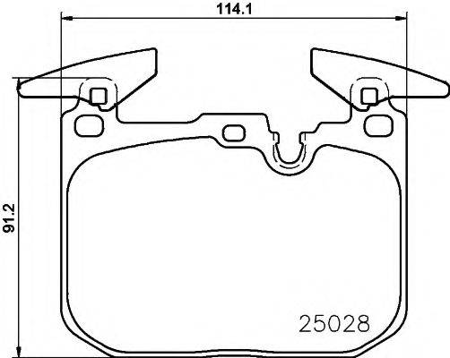 PAGID T2417 Комплект тормозных колодок, дисковый тормоз