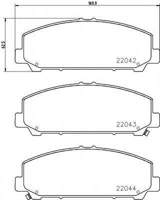 PAGID T2390 Комплект тормозных колодок, дисковый тормоз