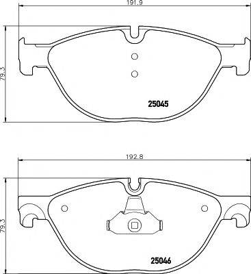 PAGID T1960 Комплект тормозных колодок, дисковый тормоз