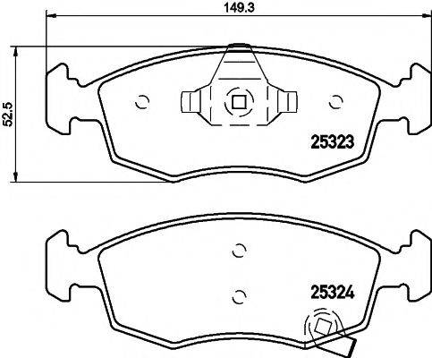 PAGID T2139 Комплект тормозных колодок, дисковый тормоз