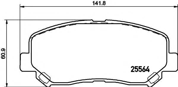 PAGID T2194 Комплект тормозных колодок, дисковый тормоз