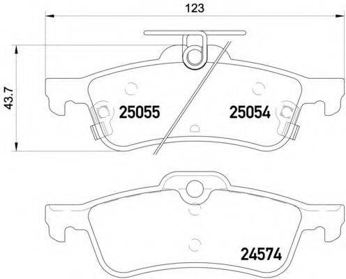 PAGID T2193 Комплект тормозных колодок, дисковый тормоз