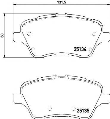 PAGID T2223 Комплект тормозных колодок, дисковый тормоз