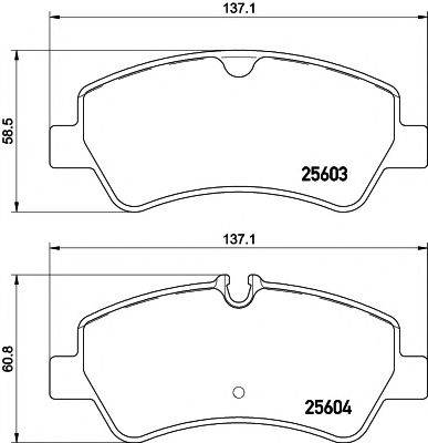 PAGID T2270 Комплект тормозных колодок, дисковый тормоз