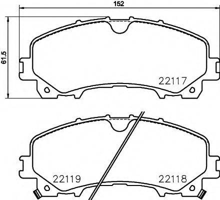 PAGID T2426 Комплект тормозных колодок, дисковый тормоз