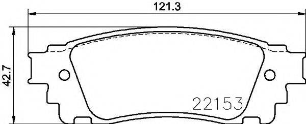 PAGID T2465 Комплект тормозных колодок, дисковый тормоз