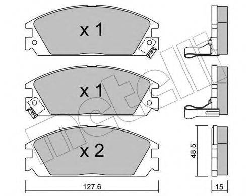 METELLI 2202371 Комплект тормозных колодок, дисковый тормоз