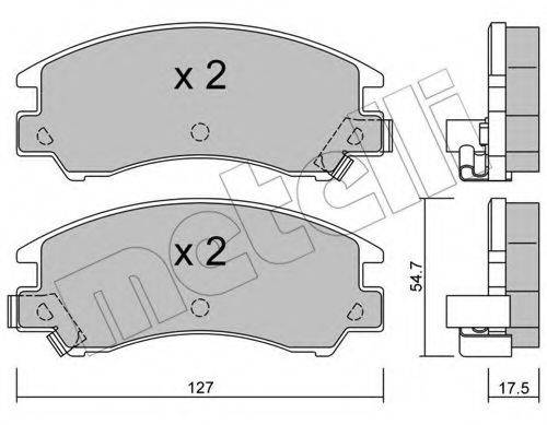 METELLI 2202410 Комплект тормозных колодок, дисковый тормоз