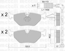 METELLI 2202610K Комплект тормозных колодок, дисковый тормоз